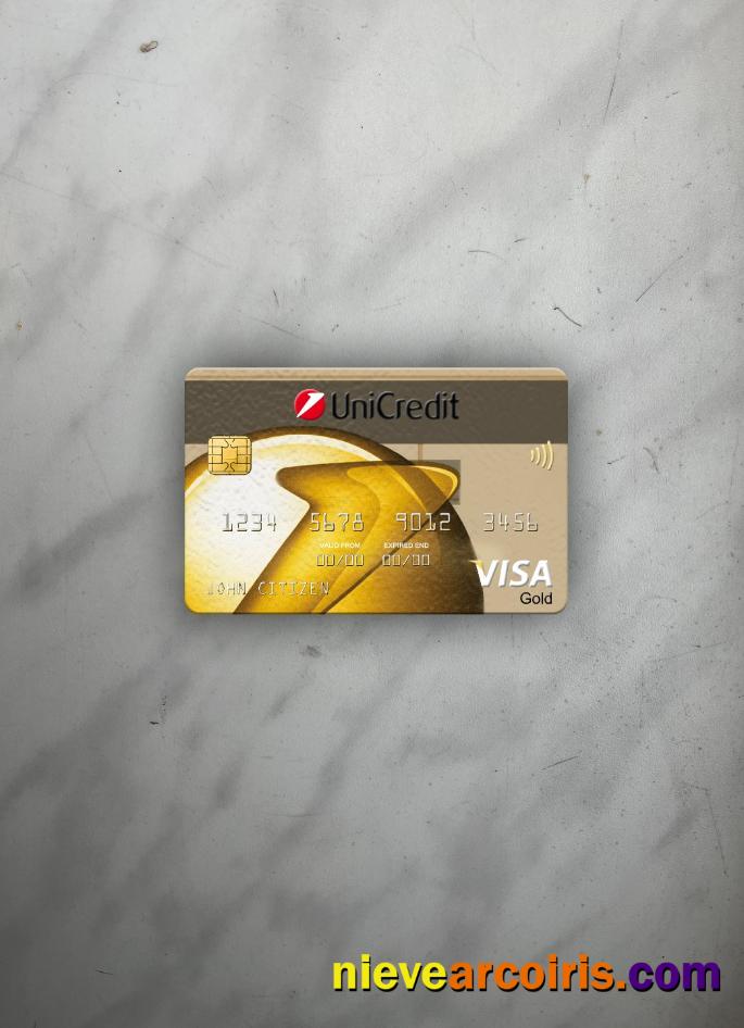 Romania UniCredit Bank visa gold card photolook